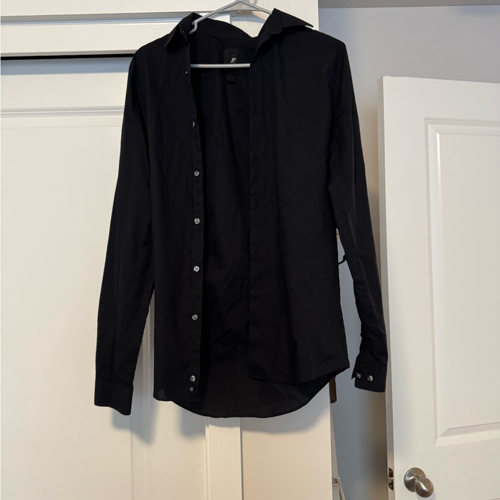 Men's Black Button-Up - Picture 2 of 5